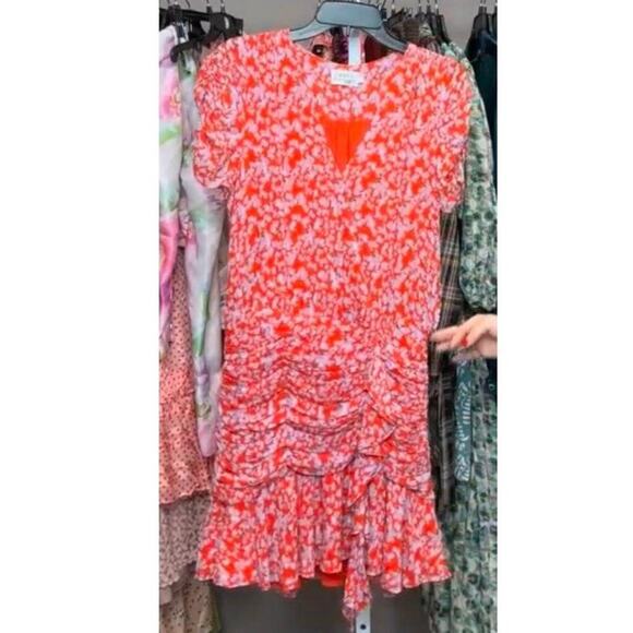 Tanya Taylor Printed Zora Silk Dress Size 8 MSRP $495 - Picture 11 of 13